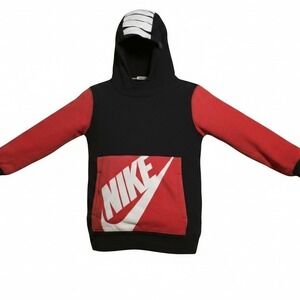 Nike Kids Size 6 Pullover Hoodie Black & Red